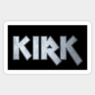 Heavy metal Kirk Sticker